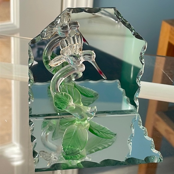 Amazon Art Vintage Glass Hummingbird Mini Mirror Statue Figurine